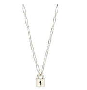 Collana Lucchetto DoDo in argento 925 con ciondolo a forma di lucchetto, design elegante e simbolico.